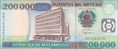 Мозамбик 200000 метикалов  2003 Pick# 141