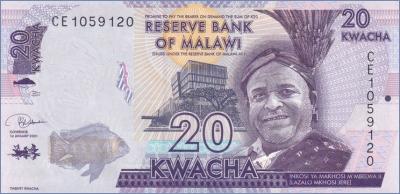 Малави 20 квач  2020 Pick# New