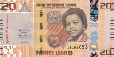 Сьерра-Леоне 20 леоне  2022 Pick# New