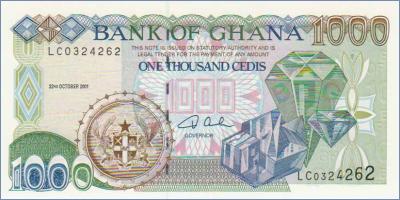 Гана 1000 седи  2001 Pick# 32d
