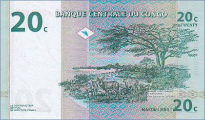 Конго 20 сантимов  1997 Pick# 83a