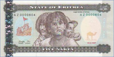 Эритрея 5 накфа  1997 Pick# 2