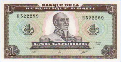 Гаити 1 гурд  1989 Pick# 253a