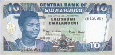 Свазиленд 10 эмалангени  2006 Pick# 29c