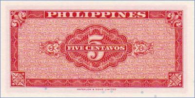 Филиппины 5 сентаво  1949 Pick# 125