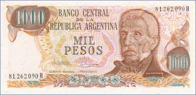 Аргентина 1000 песо  1976-83 Pick# 304b