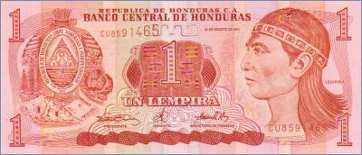 Гондурас 1 лемпира  2001 Pick# 84b