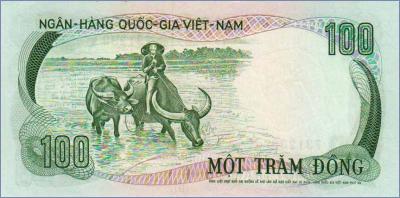 Южный Вьетнам 100 донгов  1972 Pick# 31a