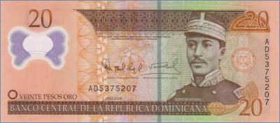 Доминиканская Республика 20 песо  2009 Pick# 182