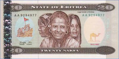 Эритрея 20 накфа   1997 Pick# 4