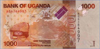 Уганда 1000 шиллингов  2010 Pick# 49