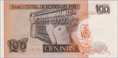Перу 100 интис  1987 Pick# 133