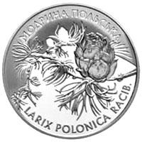 Монета. Украина. 2 гривены. «Модрина польская» (2001)