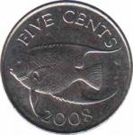  Бермудские острова  5 центов 2008 [KM# 108] 