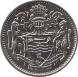  Гайана  25 центов 1990 [KM# 34] 