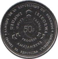  Бурунди  50 франков 2011 [KM# New] 