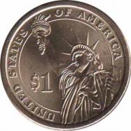  США  1 доллар 2010 [KM# 476] Франклин Пирс