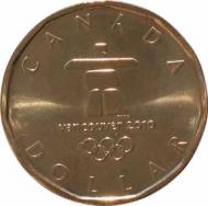  Канада  1 доллар 2010 [KM# 883] Олимпиада в Ванкувере. 