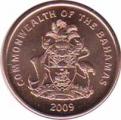  Багамские острова  1 цент 2009 [KM# 218.2] 