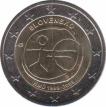  Словакия  2 евро 2009 [KM# 103] 10 лет Экономическому и валютному союзу. 