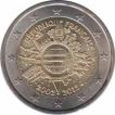  Франция  2 евро 2012 [KM# 1846] 10 лет Экономическому и валютному союзу. 