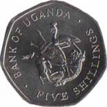  Уганда  5 шиллингов 1987 [KM# 29] 