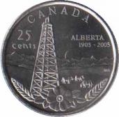  Канада  25 центов 2005 [KM# 530] Провинция Альберта. 