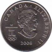  Канада  25 центов 2009 [KM# 841] Олимпиада в Ванкувере. Бобслей. 