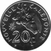  Новая Каледония  20 франков 2010 [KM# 12a] 