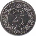  Суринам  25 центов 2009 [KM# 14a] 