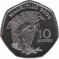 Маврикий  10 рупий 2000 [KM# 61] 