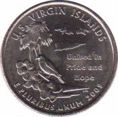  США  25 центов 2009.09.28 [KM# 449] Американские Виргинские острова