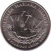  США  25 центов 2009 [KM# 466] Северные Марианские острова 