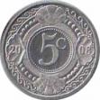  Нидерландские Антильские острова  5 центов 2008 [KM# 33] 