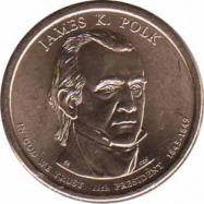  США  1 доллар 2009 [KM# 452] Джеймс Полк