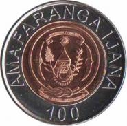  Руанда  100 франков 2007 [KM# 32] 