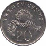  Сингапур  20 центов 2009 [KM# 101] 