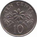  Сингапур  10 центов 1989 [KM# 51] 