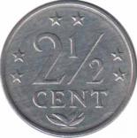  Нидерландские Антильские острова  2 1/2 цента 1985 [KM# 9a] 