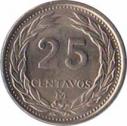  Сальвадор  25 сентаво 1986 [KM# 139a] 