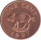  Бермудские острова  1 цент 1997 [KM# 44b] 