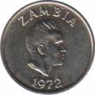  Замбия  5 нгве 1972 [KM# 11] Цветок Утренняя слава. 