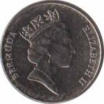  Бермудские острова  5 центов 1997 [KM# 45] Королевский ангел. 