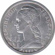  Коморские острова  2 франка 1964 [KM# 5] 