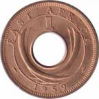  Восточная Африка  1 цент 1959 [KM# 35] 