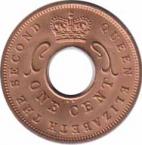  Восточная Африка  1 цент 1959 [KM# 35] 