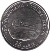  Канада  25 центов 1992 [KM# 213] Ньюфаундленд. 
