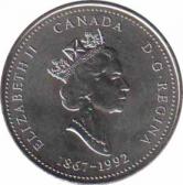  Канада  25 центов 1992 [KM# 223] Онтарио. 