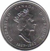  Канада  25 центов 1992 [KM# 220] Юкон. 