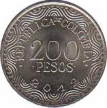  Колумбия  200 песо 2012 [KM# 297] 